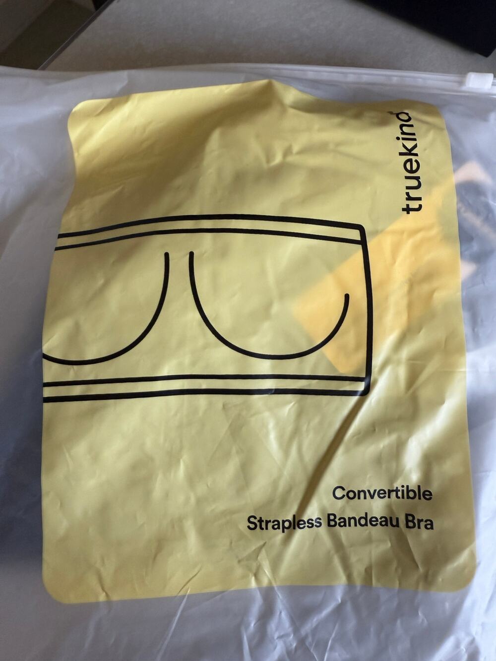 Truekind Convertible Strapless Bandeau Bra Black 3XL Brand New